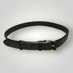 Claudio Orciani Black Leather Belt